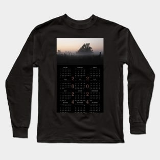 In a Twilight Mist • 2024 Year-at-a-glance Calendar Long Sleeve T-Shirt